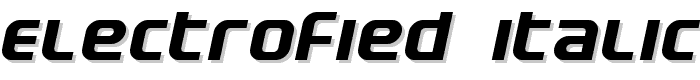 Electrofied Italic font